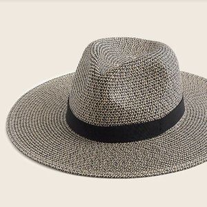 J Crew marled wide brim packable hat S/M